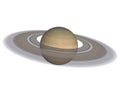 Planet Saturn of solar system isolated. Elements of this image furnished by NASA Royalty Free Stock Photo