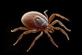 high detailed rendering of Ixodes tick