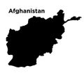 High detailed vector map - Afghanistan Royalty Free Stock Photo