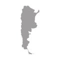 High detailed vector map Argentina Royalty Free Stock Photo