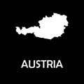 High detailed vector map - Austria. Vector illustration. Europe mainland Royalty Free Stock Photo