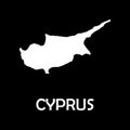 High detailed vector map - Cyprus Europe mainland. Vector illustration.