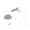 High detailed vector map - Fiji