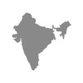 High detailed vector map - India