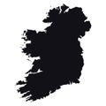 High detailed vector map - Ireland Royalty Free Stock Photo