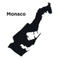 High detailed vector map - Monaco