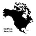 High detailed vector map - Northern America