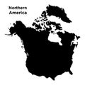 High detailed vector map - Northern America