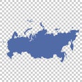 High detailed vector map - Russia Royalty Free Stock Photo