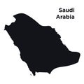 High detailed vector map - Saudi Arabia