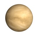 High detailed Venus planet of solar system isolated