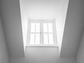 Dormer window from thie inside of a home Royalty Free Stock Photo