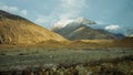 Beautiful scenic view of colorful in Nubra Valley, Leh district, Ladakh range, Jammu & Kashmir, Northern India Royalty Free Stock Photo