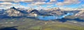 High Dynamic Range mountain scene of kananaskis lake