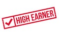 High Earner rubber stamp Royalty Free Stock Photo