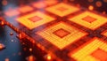 High-efficiency perovskite solar cell macro view in lab. Renewable energy tech closeup. Advanced material structure. Sustainable