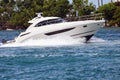 High-end Cabin Cruiser Returning to It`s Home Port