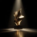 Ultra-Premium Gold Trophy Studio Product Photography (AI) Royalty Free Stock Photo