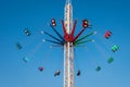 High exciting carousel ride on a funfair