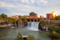 The High Falls in the city of Rochester Royalty Free Stock Photo