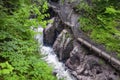 high falls Gorge Wilmington new york Royalty Free Stock Photo