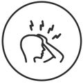 High fever headache icon vector illustration