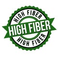 High fiber label or sticker