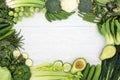 High Fibre Green Vegetable Background Border