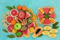 High Fibre Healthy Fruit Collection Royalty Free Stock Photo