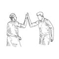 High Five part 2 (19) Royalty Free Stock Photo