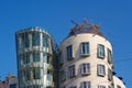 High floors of Dancing House landmark of Prague Czech Republic Royalty Free Stock Photo