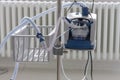 High-flow oxygen device in ICU in hospital Royalty Free Stock Photo