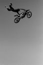 High flying motorcycle trick