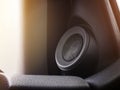 High-frequency car speaker of audio system Royalty Free Stock Photo