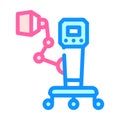 high-frequency thermotherapy apparatus color icon vector illustration