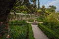 High Gardens at Generalife Gardens of Alhambra - Granada, Andalusia, Spain Royalty Free Stock Photo