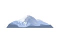 High glacier isolated vector icon