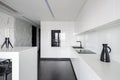 High gloss elegant white kitchen