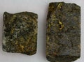 High-Grade Gold Ore Core Samples