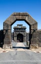 The High Granite Walls Of HM Prison Dartmoor, Princetown, Devon