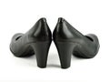 High Heel Black Leather Shoe Royalty Free Stock Photo