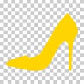 High heel icon, shoe fashion style sign, elegant woman symbol vector illustration Royalty Free Stock Photo