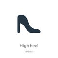 High heel icon vector. Trendy flat high heel icon from brazilia collection isolated on white background. Vector illustration can Royalty Free Stock Photo