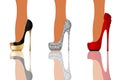 High heel party shoes Royalty Free Stock Photo