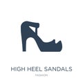 high heel sandals icon in trendy design style. high heel sandals icon isolated on white background. high heel sandals vector icon