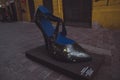 High-heel shoe is honor the memory of Andy Warhol in Kosice