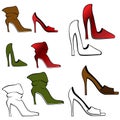 High Heel Shoe Set