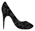 High Heel Shoe Triangle Filled Icon Royalty Free Stock Photo