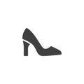 High heel shoe vector icon