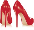 High heel shoes